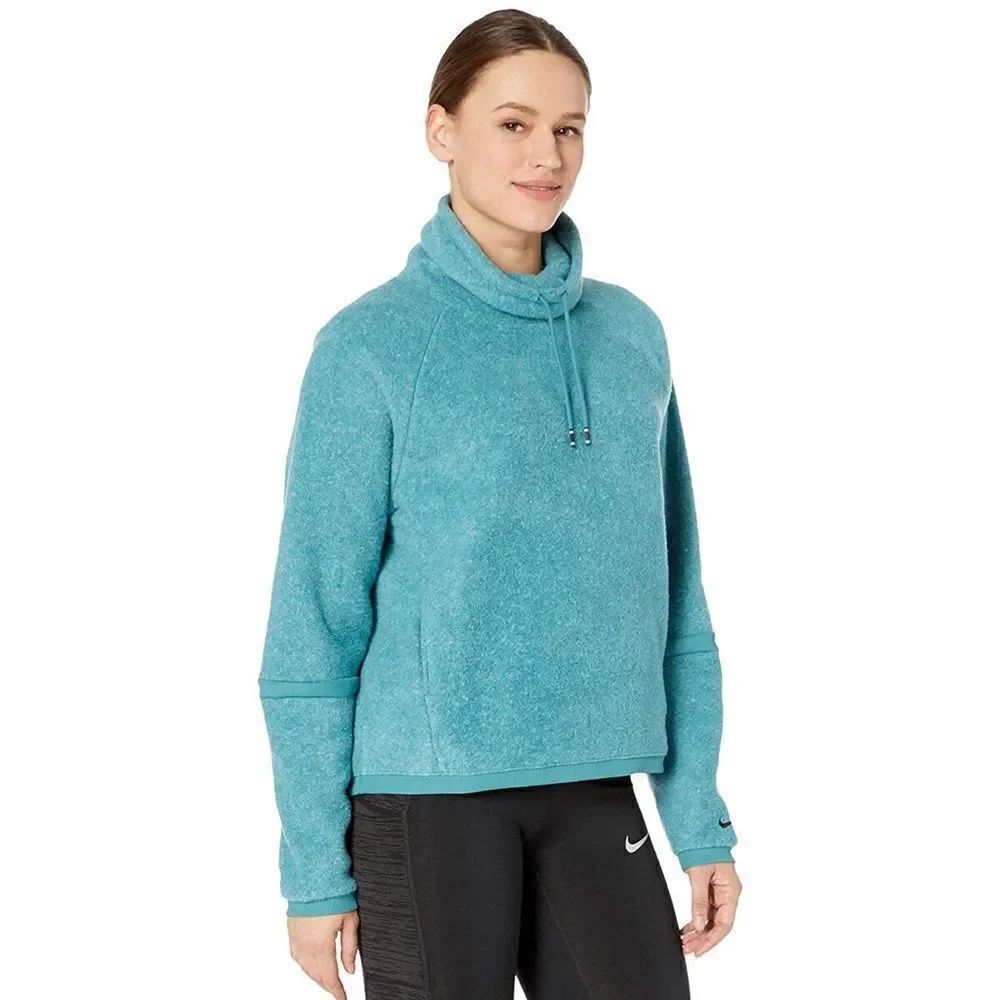 Nike Thermal Fleece Cowl Neck Sweatshirt - Cozy Mineral